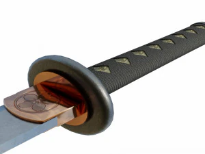 japanese sword 3D Model