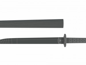 japanese sword 3D Model