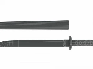 japanese sword 3D Model