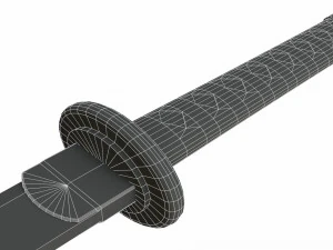 japanese sword 3D Model