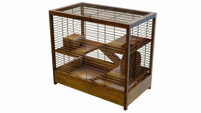 hamster cage 3D 모델 .c4d .max .obj .3ds .fbx .stl .blend