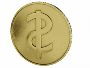 ドル記号 3Dモデル