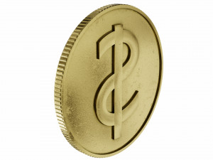 dollar symbol Modelo 3D