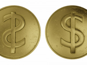 dollar symbol Modelo 3D