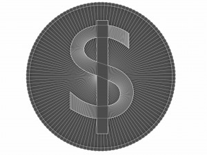 dollar symbol Modelo 3D