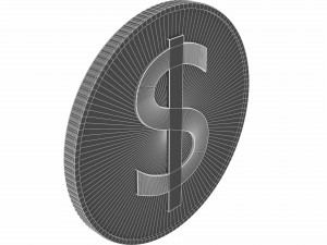 dollar symbol Modelo 3D