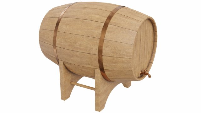 barrel 3D Model .c4d .max .obj .3ds .fbx .stl .blend 