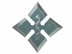 collection of 20 shurikens 3D 모델