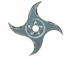 collection of 20 shurikens 3D 모델