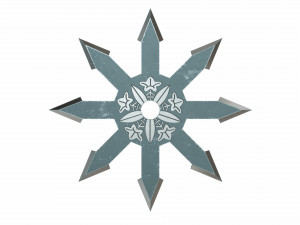 collection of 20 shurikens 3D 모델