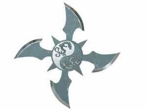 collection of 20 shurikens 3D Model