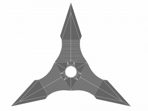 collection of 20 shurikens 3D 모델