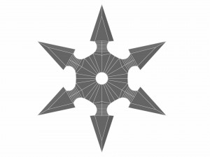 collection of 20 shurikens 3D 모델