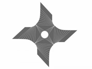 collection of 20 shurikens 3D Model