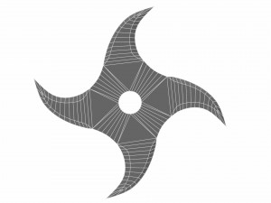 collection of 20 shurikens 3D 모델