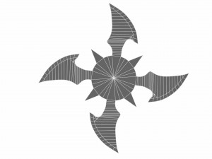 collection of 20 shurikens 3D 모델