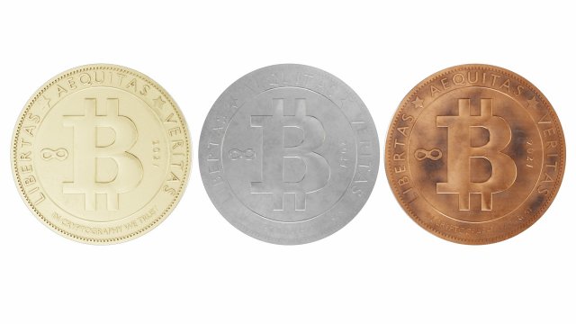 bitcoin cryptocurrency sign 3D Model .c4d .max .obj .3ds .fbx .stl .blend 