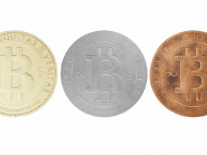 bitcoin cryptocurrency sign 3D Model