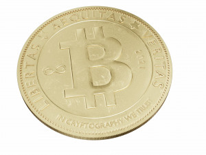 bitcoin cryptocurrency sign 3D Model