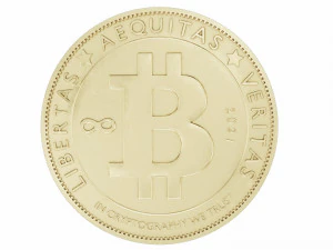 znak kryptowaluty bitcoin Model 3D