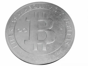 znak kryptowaluty bitcoin Model 3D