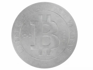 znak kryptowaluty bitcoin Model 3D