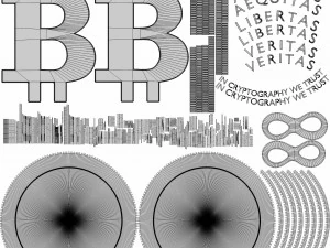 znak kryptowaluty bitcoin Model 3D