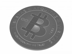 bitcoin cryptocurrency sign 3D Model
