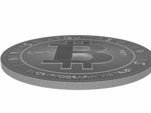 znak kryptowaluty bitcoin Model 3D