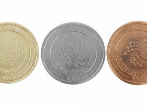 iota cryptocurrency sign 3D Model