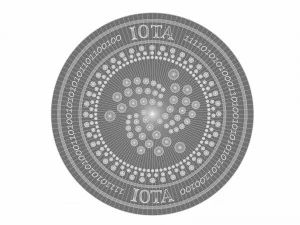 iota cryptocurrency sign 3D Model