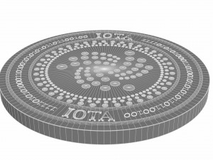 iota cryptocurrency sign 3D Model