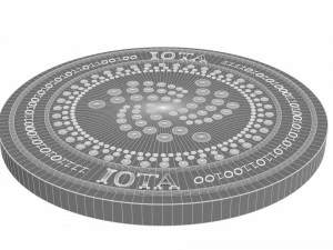 iota cryptocurrency sign 3D Model
