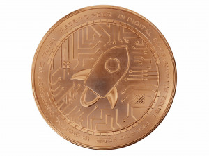 stellar cryptocurrency sign Modelo 3D