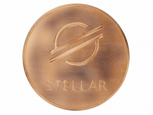 stellar cryptocurrency sign Modelo 3D