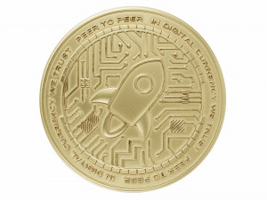 stellar cryptocurrency sign Modelo 3D