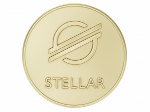 stellar cryptocurrency sign Modelo 3D