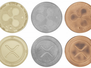 xrp cryptocurrency sign 3D Модель