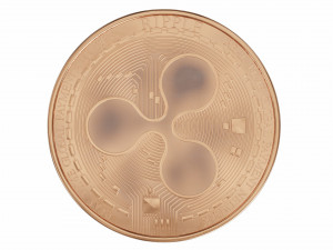 xrp cryptocurrency sign Modelo 3D