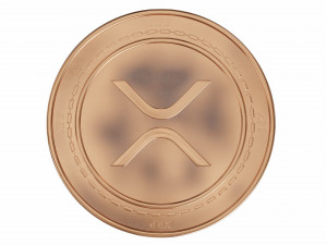 xrp cryptocurrency sign Modelo 3D