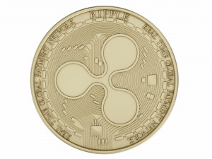 xrp cryptocurrency sign Modelo 3D