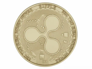 xrp cryptocurrency sign 3D Model
