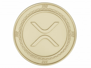 xrp cryptocurrency sign Modelo 3D