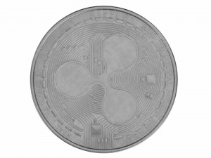 xrp cryptocurrency sign Modelo 3D