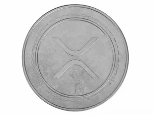 xrp cryptocurrency sign 3D Model