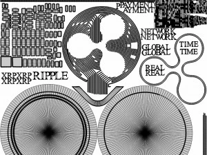 xrp cryptocurrency sign 3D Model