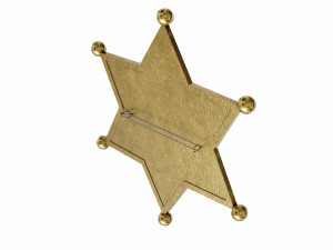 sheriffs badge Model 3D