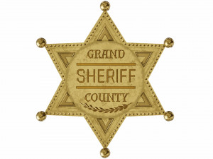 sheriffs badge Model 3D