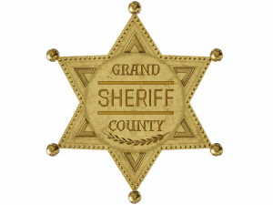 sheriffs badge 3D Model