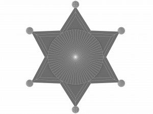 sheriffs badge Model 3D